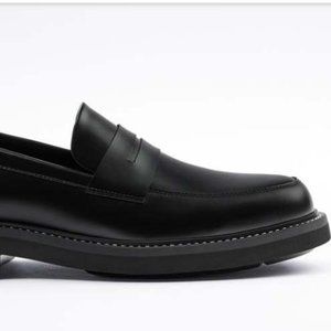 Spring and autumn men's new black loafers